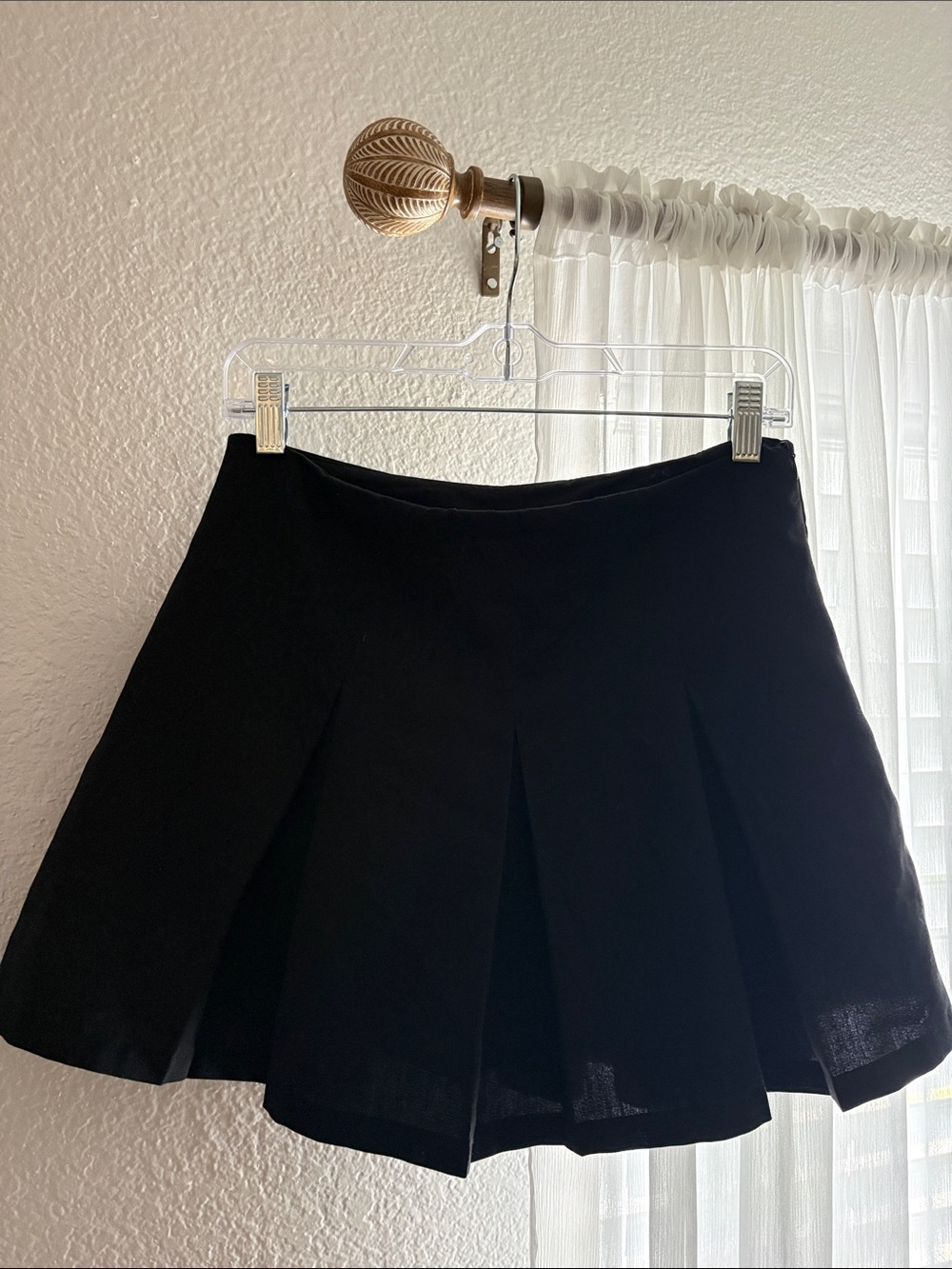 Urban Outfitters Black Pleated Mini Skirt